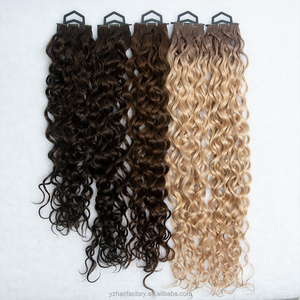 Extensions de cheveux 100% naturels, doux, tissés à la main, invisibles, Genius Weft, double épaisseur, cheveux vierges premium avec cuticules intactes, pour salon. - Product Image 1