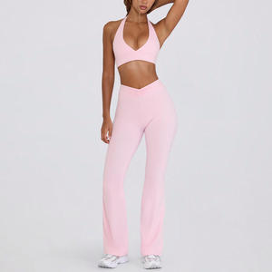 Set Yoga Sexy con Effetto Push-Up, Senza Schienale, Traspirante, Set Yoga Senza Cuciture per Palestra - Product Image 6