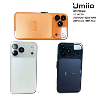 هاتف ذكي جديد تمامًا من Umiio 17 Pro Max بشاشة 5.3 بوصة ويدعم شبكة الجيل الرابع 4G |   3 جيجابايت + 32 جيجابايت |   أندرويد 10 |   كاميرا بدقة 16 ميجابكسل |   2400 مللي أمبير في الساعة |   هواتف محمولة بشريحتين