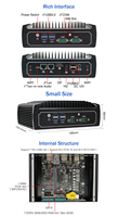 Mini PC compact robuste sans ventilateur In Tel Core I7 10510U COM RS232/485 DDR4 2.5GbE GPIO pour l'automatisation industrielle et la production