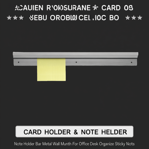 Supporto per appunti in metallo da parete per scrivania da ufficio, per organizzare le note adesive - Product Image 3
