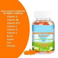 Gummies multivitaminées sans sucre pour enfants, soutien immunitaire, saveur orange, vitamine C, oursons gommeux pour enfants, marque privée