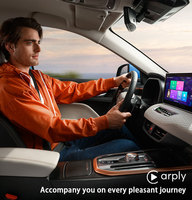 Convertisseur d'adaptateur carplay sans fil KW960 boîte de transfert ios carplay / android auto 2 en 1 boîte carplay de liaison de téléphone sans fil jeu de voiture