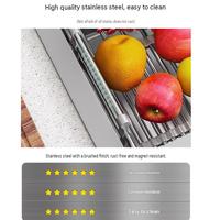 Hete Aanbieding 304 RVS Zeefmandje Keuken Fruit Groente Afgietbak Kom voor Huishoudelijk Voedsel Wassen