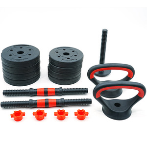 Gym Equipment Fitness <strong>Dumbells</strong> 10KG <strong>15KG</strong> 20KG 30KG 40KG Adjustable Weight Cement Dumbbell and Barbell Sets - Product Image 2