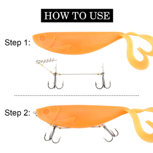 Spinpole Stinger Angelhaken für Big Shad Center Pin Schraubverbinder-<span class=keywords><strong>Set</strong></span> – Hecht, Barsch, Zander Köderhaken mit Widerhaken, scharfer Dreifachhaken - Product Image 3