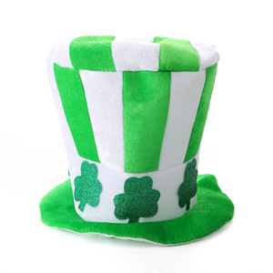 Chapeau de Fête à Rayures Vertes et Blanches Scintillantes Nouveauté en Gros pour Festival - Product Image 5