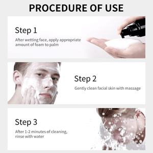 Gommage Visage Moussant au Charbon Actif Bio OEM, Nettoyant Hydratant Doux Anti-Acné pour Hommes - Product Image 6