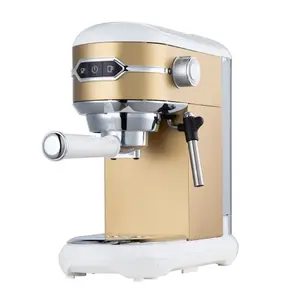 Otomatik ofis kahve makinesi elektrikli İtalyan Espresso kahve makinesi süt Frothing fonksiyonu ile