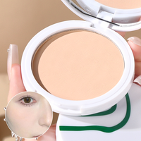 Poudre de maquillage matifiante à double usage (humide et sèche) pour le visage, contrôle du sébum, longue tenue, effet cache-cernes, marque privée OEM MINSHZEE