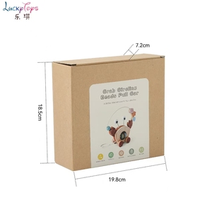 Voiture à tirer en bois Montessori en forme <span class=keywords><strong>de</strong></span> crabe avec labyrinthe <span class=keywords><strong>de</strong></span> perles pour la préhension et l'entraînement cérébral, développer les capacités motrices pour les tout-petits et les bébés d'âge préscolaire à la maison - Product Image 6