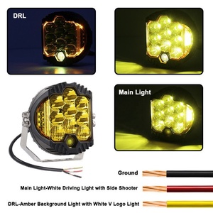 Fari Fendinebbia LED <span class=keywords><strong>BSG</strong></span> SK-9'' da 9 Pollici Super Luminosi per Auto e Pickup, Luci Modificate a Tre Lati, Impermeabili IP68 - Product Image 4