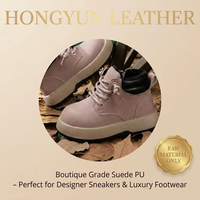 Cuir PU suédé pour chaussures et sacs, provenant d'une usine avec plus de 36 ans d'expérience - Imperméable, écologique, couleurs personnalisées disponibles