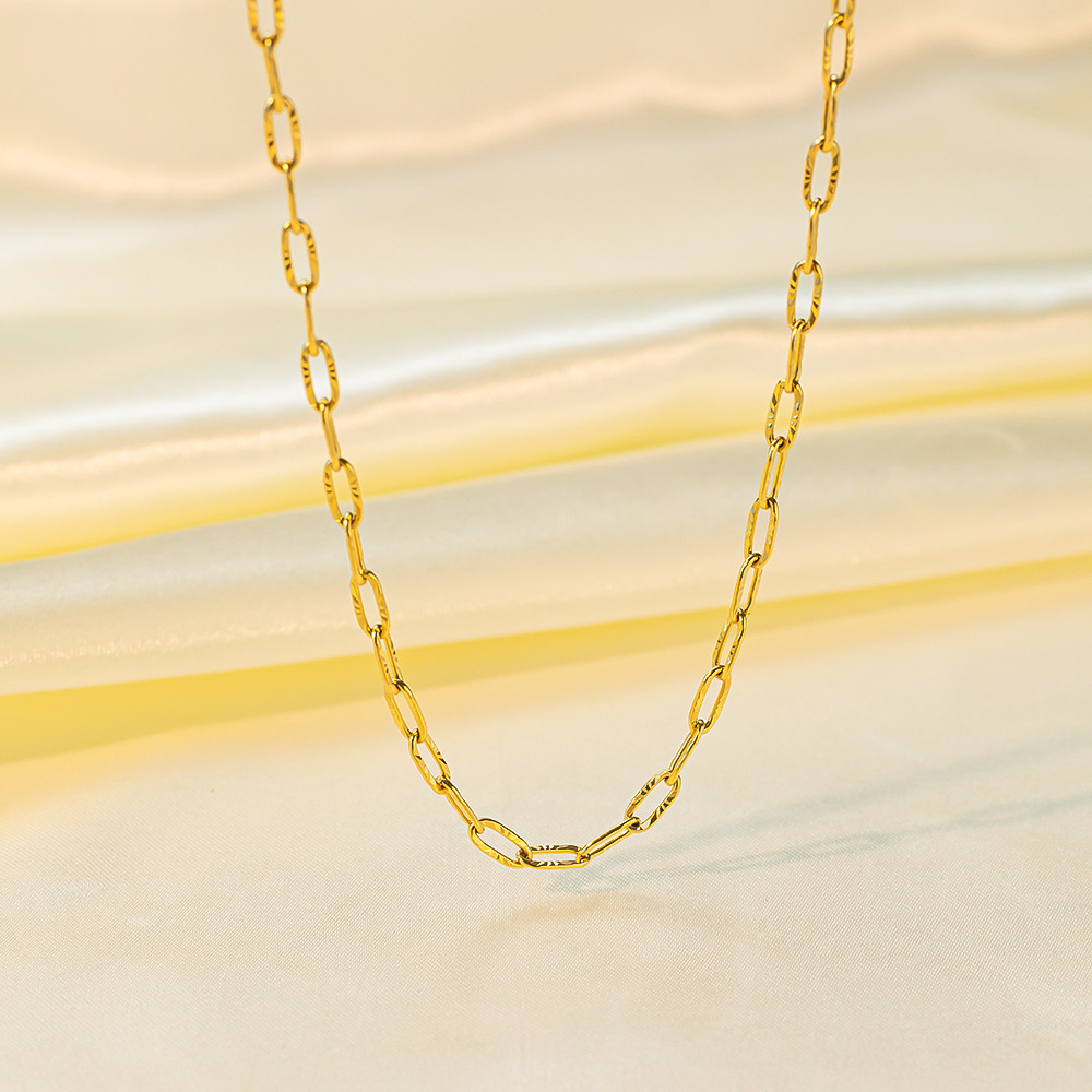Collana in rilievo a croce 14 [AH329] oro