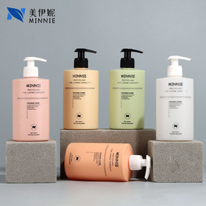Minnie 500ml Cylindrical Pe Plastic <b>Bottle</b> Lotion <b>Pump</b> For <b>Shampoo</b> Body Lotion Cosmetic Packaging - Product Image 1