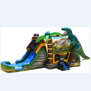 2024 nouvelle maison de rebond de dinosaure de conception, château gonflable de dinosaure, <span class=keywords><strong>location</strong></span> de toboggan gonflable de dinosaure - Product Image 1