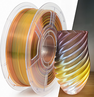 Filamen Cetak 3D PLA Transparan Gradien Multi Warna Prefuture Harga Terbaik Glitter Galaxy Gradien Diameter 1.75mm Tanpa Bau