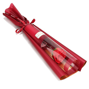 Cadeau de la Saint-Valentin 2022, fleurs artificielles faites à la main, cadeaux pour la fête des mères, bouquet de roses en savon - Product Image 1