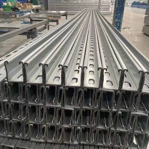 41*21 41*41 41*41*52 41*62 41*72 41*82 acciaio zincato canale c rotaie pannello solare sistema profilo telaio prezzo - Product Image 1