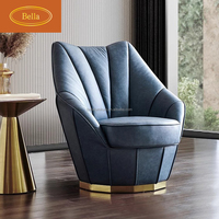 Hochwertige Wohnzimmermöbel-Sets Italienisches Sofa Designer Chaise Lounge Chairs Leder