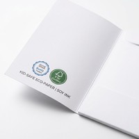 Carte de visite de qualité supérieure, papier certifié FSC, encre SGS RoHS, format personnalisé, gaufrage, couleur CMYK pour les entreprises
