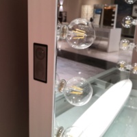 En stock aux États-Unis ! Miroir de coiffeuse Docarelife Hollywood White avec interrupteur tactile et 15 ampoules en verre à intensité variable