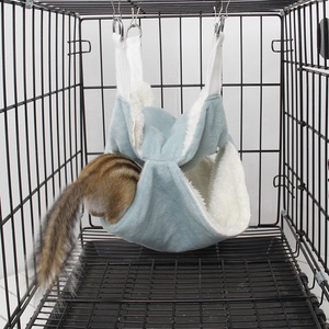 أفخم الدافئة صغيرة بيت للحيوان الأليف ل الهامستر خنزير غينيا الفئران النوم عش قفص شنقا السرير متعددة طبقة لعبة - Product Image 6