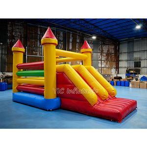 <span class=keywords><strong>Castillo</strong></span> Inflable con Tobogán, <span class=keywords><strong>Castillo</strong></span> Hinchable para Niños con Tobogán, Cama <span class=keywords><strong>El</strong></span>ástica para Exteriores para Fiestas de Cumpleaños en <span class=keywords><strong>el</strong></span> Patio Trasero - Product Image 2