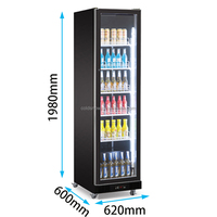 Réfrigérateur de présentation pour boissons, congélateur de présentation pour supermarchés, Coca-Cola, réfrigérateur commercial