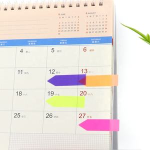 Bonne Qualité PET Calandre Marqueur Promotionnel Coloré imperméable à l'eau amovible Notes Autocollantes En Plastique - Product Image 3