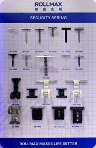 SS01 Clip de resorte de seguridad moderno Persianas enrollables Cubierta de plástico Puerta Compatible Serie 130-190 Instalación de tornillos Control remoto eléctrico - Product Image 6