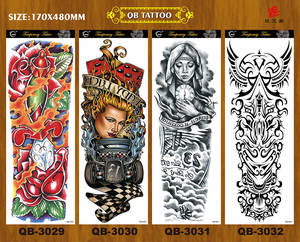 สติ๊กเกอร์สักลายชั่วคราวแบบเต็มแขน กันน้ำ เซ็กซี่ สำหรับขายส่ง - Product Image 6