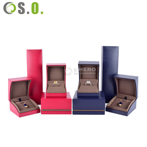 Caja de Joyería Personalizada de Cuero PU con Inserto de Terciopelo, Caja de Cuero Artificial de Alta Gama para Colgantes y Pendientes, Caja de Papel con Logotipo de Fábrica de Joyería - Product Image 2