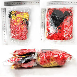 Nuoxin Günstiger Preis Akzeptieren Sie benutzer definierte verschiedene Land flagge Farbe Fußballfans PET Chemiefaser Explosion Perücke für Party Dekor - Product Image 6