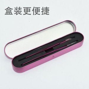 Hot-selling purple set of tweezers for eyelash <b>extensions</b>, lash <b>extensions</b>, straight and curved tips, <b>nail</b> and eyelash - Product Image 3