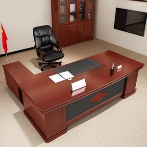Düşük bütçe dayanıklı Modern ergonomik özelleştirmek ofis mobilyası yönetici dikdörtgen ahşap ofis masası sandalye seti 3-5 yıl - Product Image 6