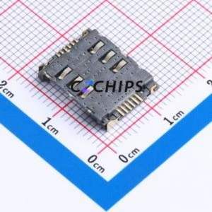SA1201080275-94 SIM Card Connector SMD Connector ( Card Type: Micro SIM Card )( Body Max Height: 2.75mm ) - Product Image 2