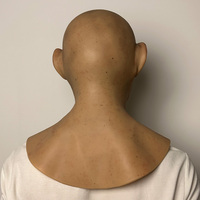 Masque de singe en silicone réaliste pour la tête entière, accessoire amusant pour cosplay, Halloween, farces, maquillage et déguisement