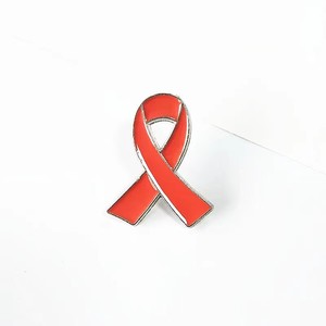 Broche con el Símbolo Internacional del VIH, Pin de Solapa con Cinta Roja, Insignia del SIDA - Product Image 3