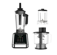 Mesin Pengolah Makanan dan Pembuat Jus 4 in 1, Blender Smoothie Elektrik, Gelas Kaca untuk Dapur
