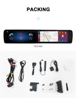 Layar Ganda Android 12,3 Inci untuk Mercedes Benz a CLA GLA C-Class W176 X156 NTG 4.5 5.0 Gaya MBUX CarPlay Nirkabel 8-Core