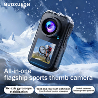 Cámara Deportiva T70 5K HD con Pantalla Táctil de 1.3'', Grabadora Magnética Antivibración para Ciclismo, Motociclismo y Vlogs