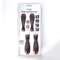 Jeu de tournevis Cr-V de haute qualité, 4 pièces, PH1 PH2 SL5mm SL6mm, 100mm, tournevis manuel avec embouts magnétiques, utilisation domestique pratique