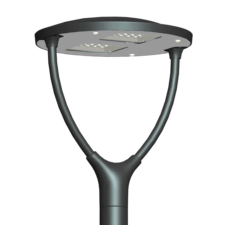 UFO Post Lights forma rotonda impermeabile dal tramonto all'alba lampione stradale a Led di sicurezza con sensore