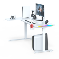 Beisijie Tables réglables d'angle de bureau de jeu rgb de luxe et de haute qualité pour la salle de la maison
