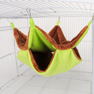 Pet <strong>Cage</strong> Hammock, Bunkbed Hanging Hammock for Small Animal Hideout - Sugar Glider, <strong>Ferret</strong>, Squirrel, Guinea Pig - Product Image 1