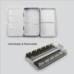 Seamiart Boîtes Vides d'Aquarelle, <span class=keywords><strong>Palette</strong></span> Métallique, Étui de Peinture Aquarelle Pliable pour 12 Demi-Godets Acuarelas - Product Image 4