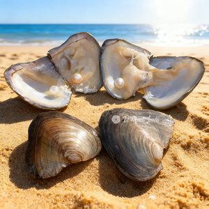 Hộp ngẫu nhiên trai nước ngọt nhiều viên ngọc trai, màu tự nhiên, làm đồ trang sức thủ công - Product Image 1