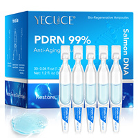 Ampoules bio-régénératives YECUCE Private Label OEM, sérum au DNA de saumon PDRN, sérum pour le visage raffermissant anti-rides avec peptides