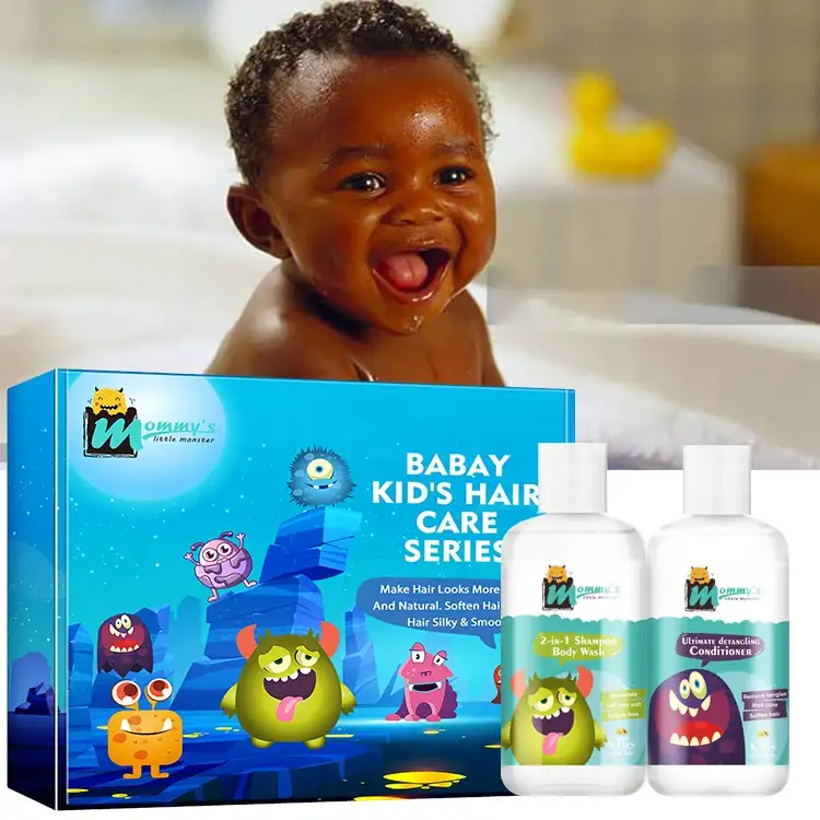 Let Kids Skin Soft and Hair Nourished Mommy'S Little Monster Baby Body Shower Hair Shampoo And Lotion